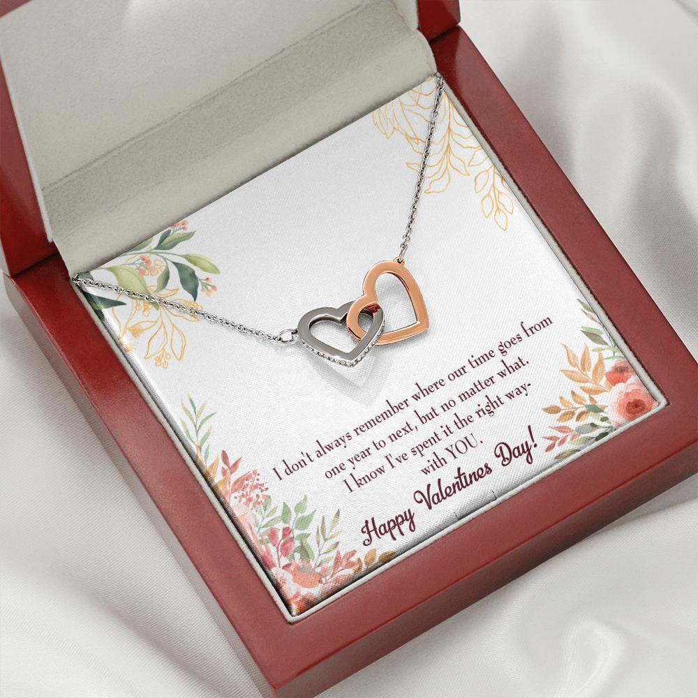 To My Girlfriend Time Well Spent Inseparable Necklace-Express Your Love Gifts