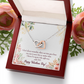 To My Girlfriend Time Well Spent Inseparable Necklace-Express Your Love Gifts