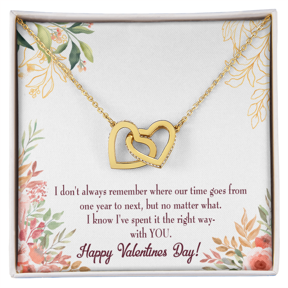 To My Girlfriend Time Well Spent Inseparable Necklace-Express Your Love Gifts
