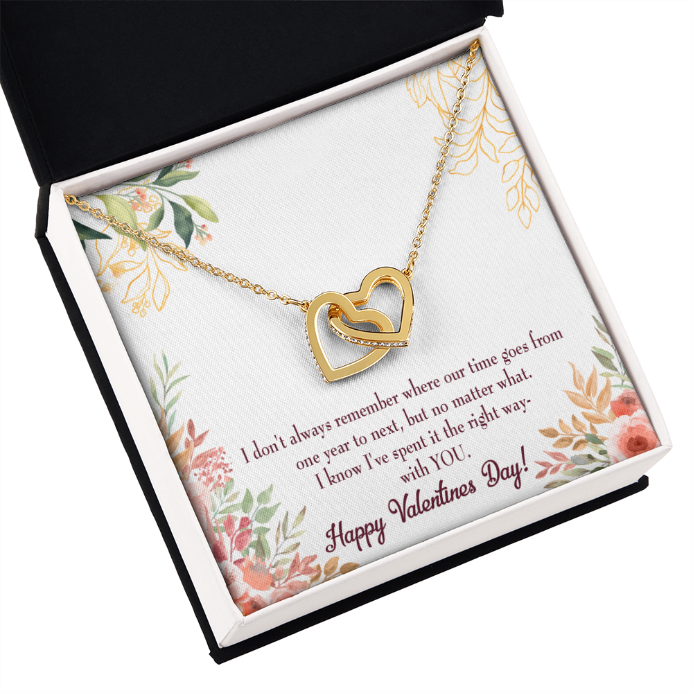 To My Girlfriend Time Well Spent Inseparable Necklace-Express Your Love Gifts