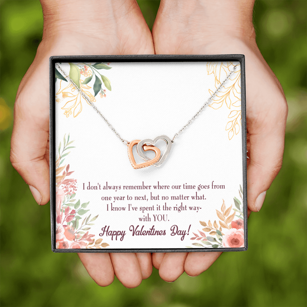 To My Girlfriend Time Well Spent Inseparable Necklace-Express Your Love Gifts