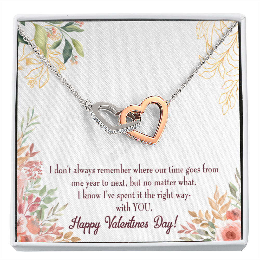 To My Girlfriend Time Well Spent Inseparable Necklace-Express Your Love Gifts
