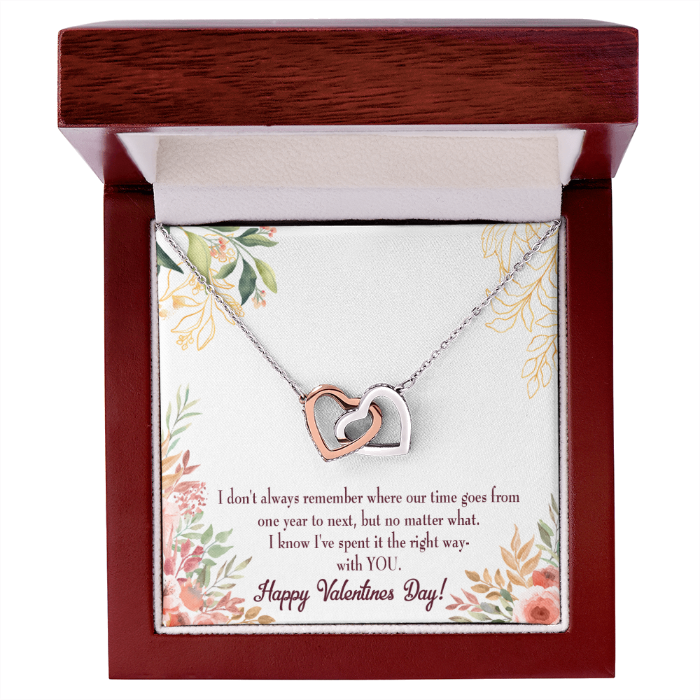 To My Girlfriend Time Well Spent Inseparable Necklace-Express Your Love Gifts