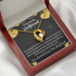 To My Girlfriend To My Girlfriend Lucky To Have You Forever Necklace w Message Card-Express Your Love Gifts
