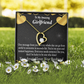To My Girlfriend To My Girlfriend Lucky To Have You Forever Necklace w Message Card-Express Your Love Gifts