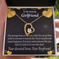 To My Girlfriend To My Girlfriend Lucky To Have You Forever Necklace w Message Card-Express Your Love Gifts