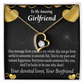 To My Girlfriend To My Girlfriend Lucky To Have You Forever Necklace w Message Card-Express Your Love Gifts