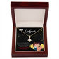 To My Girlfriend Today & Forever Alluring Ribbon Necklace Message Card-Express Your Love Gifts