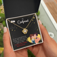 To My Girlfriend Today & Forever Infinity Knot Necklace Message Card-Express Your Love Gifts