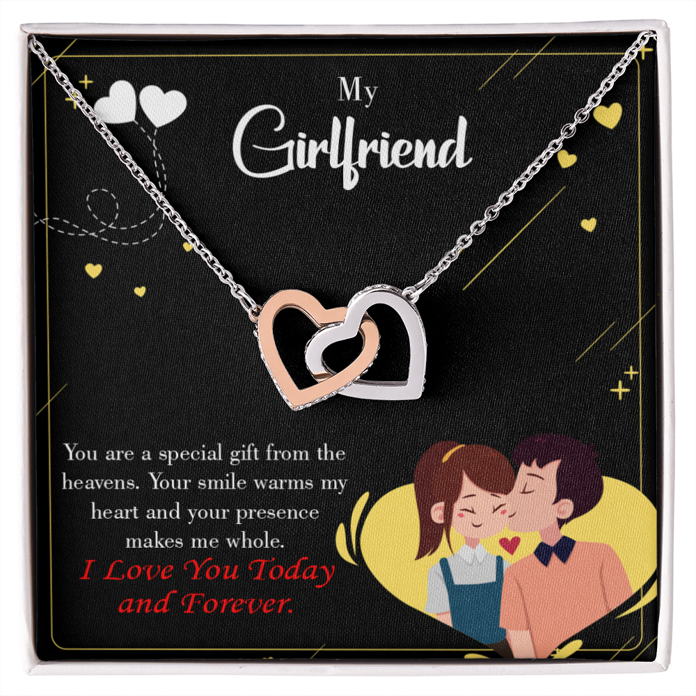 To My Girlfriend Today & Forever Inseparable Necklace-Express Your Love Gifts