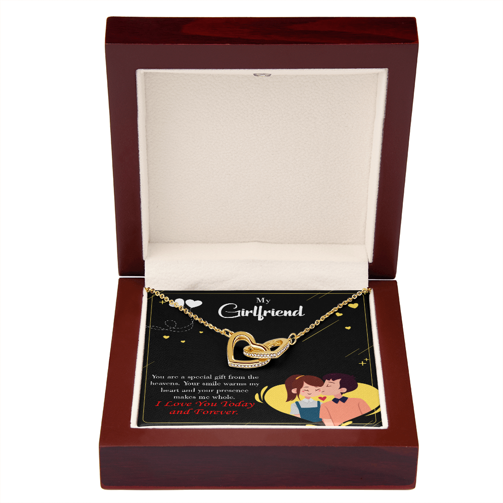 To My Girlfriend Today & Forever Inseparable Necklace-Express Your Love Gifts