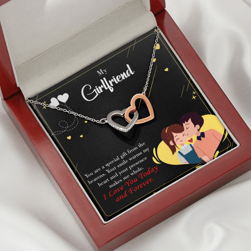 To My Girlfriend Today & Forever Inseparable Necklace-Express Your Love Gifts