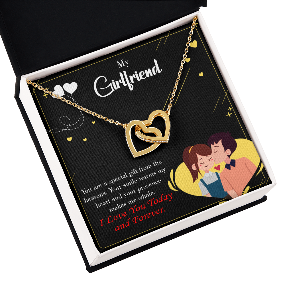 To My Girlfriend Today & Forever Inseparable Necklace-Express Your Love Gifts