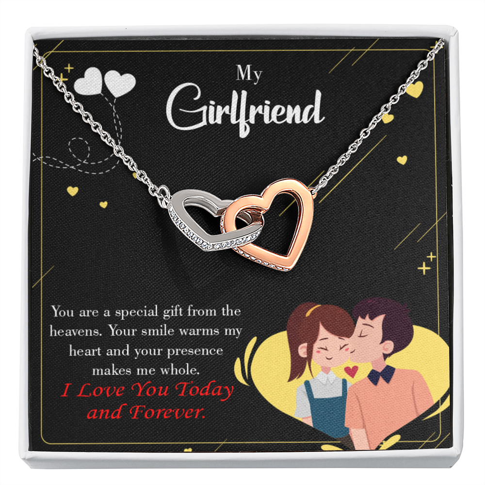 To My Girlfriend Today & Forever Inseparable Necklace-Express Your Love Gifts