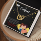 To My Girlfriend Today & Forever Inseparable Necklace-Express Your Love Gifts