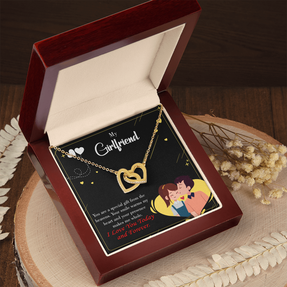 To My Girlfriend Today & Forever Inseparable Necklace-Express Your Love Gifts