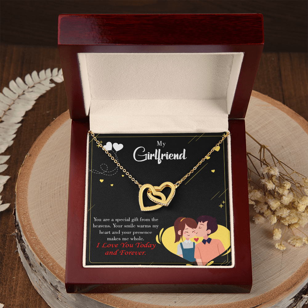 To My Girlfriend Today & Forever Inseparable Necklace-Express Your Love Gifts