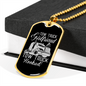 To My Girlfriend Tow Truck Girlfriend Hooked! Necklace Stainless Steel or 18k Gold Dog Tag 24" Chain-Express Your Love Gifts