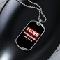 To My Girlfriend Video Game Girlfriend Black Necklace Stainless Steel or 18k Gold Dog Tag 24" Chain-Express Your Love Gifts