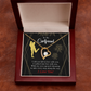 To My Girlfriend Walked Into Love Forever Necklace w Message Card-Express Your Love Gifts