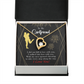 To My Girlfriend Walked Into Love Forever Necklace w Message Card-Express Your Love Gifts