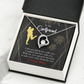 To My Girlfriend Walked Into Love Forever Necklace w Message Card-Express Your Love Gifts