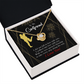 To My Girlfriend Walked Into Love Infinity Knot Necklace Message Card-Express Your Love Gifts