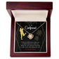 To My Girlfriend Walked Into Love Infinity Knot Necklace Message Card-Express Your Love Gifts