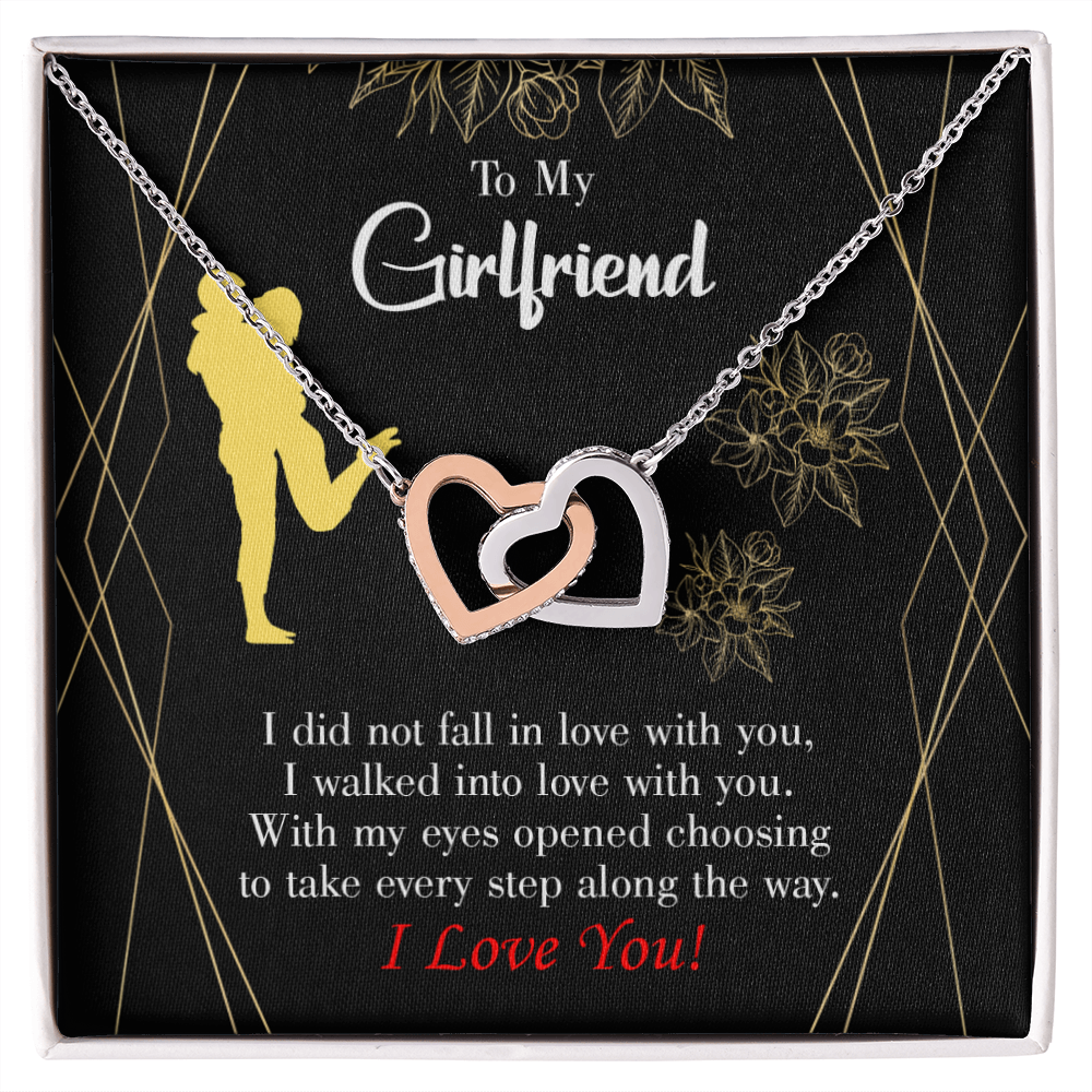To My Girlfriend Walked Into Love Inseparable Necklace-Express Your Love Gifts