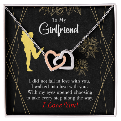 To My Girlfriend Walked Into Love Inseparable Necklace-Express Your Love Gifts