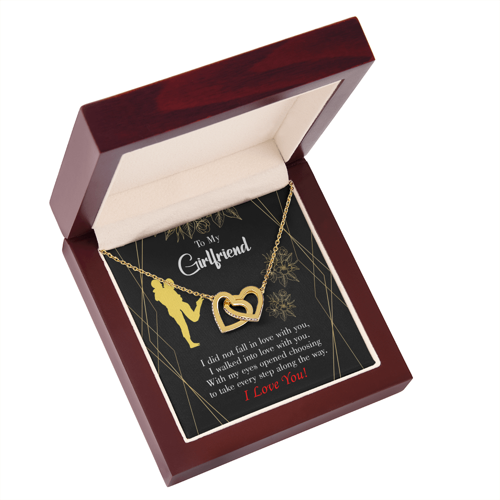 To My Girlfriend Walked Into Love Inseparable Necklace-Express Your Love Gifts