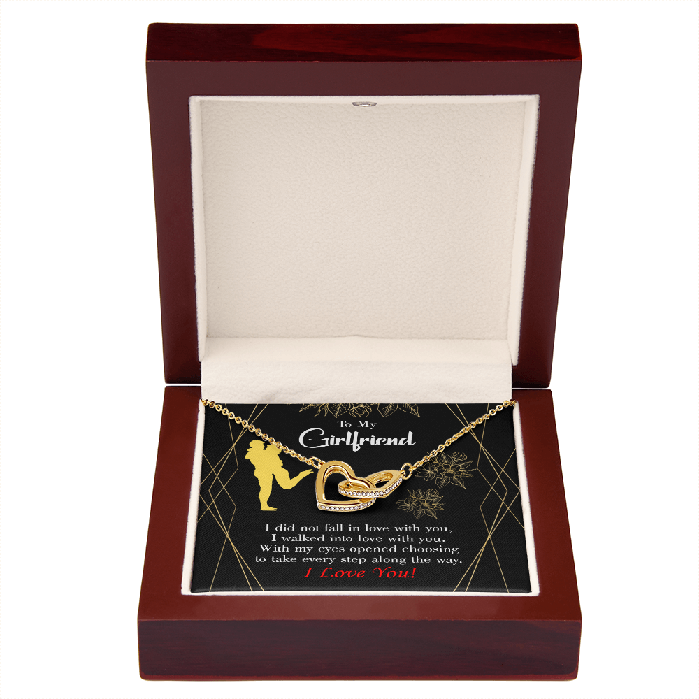 To My Girlfriend Walked Into Love Inseparable Necklace-Express Your Love Gifts