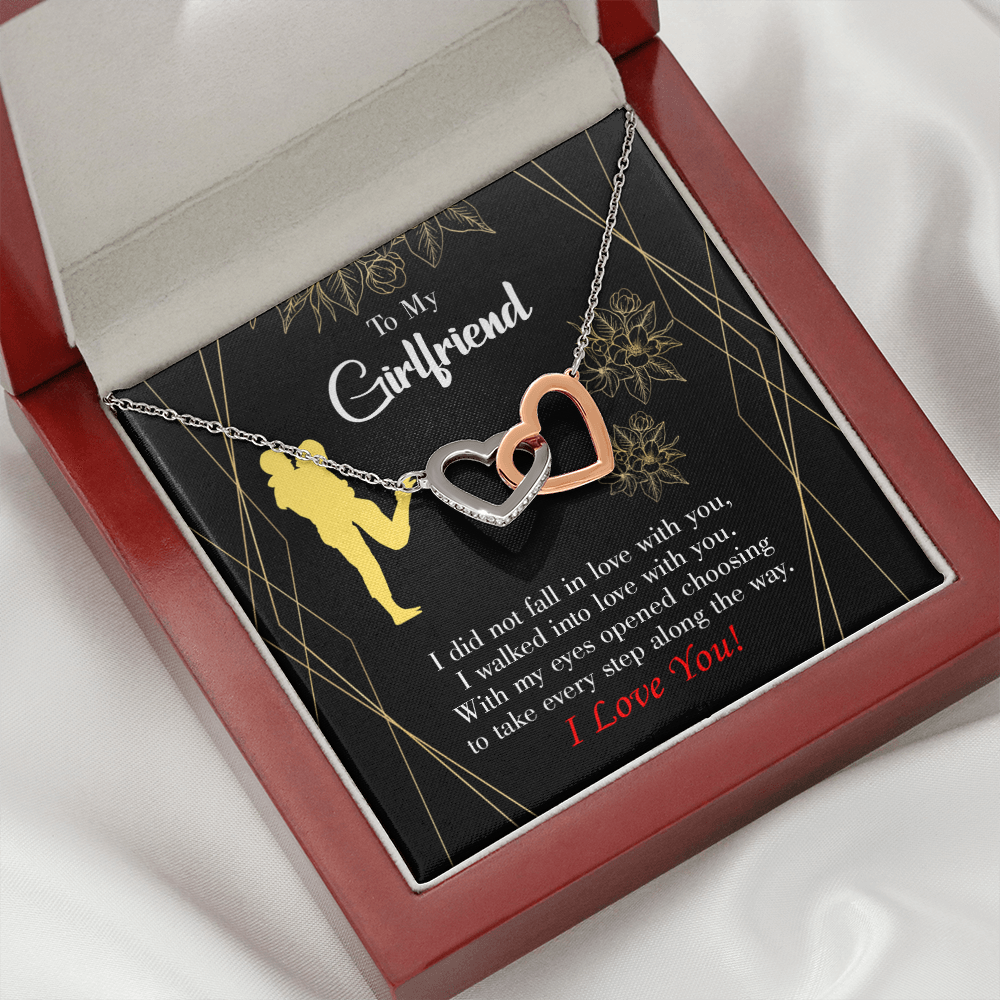 To My Girlfriend Walked Into Love Inseparable Necklace-Express Your Love Gifts
