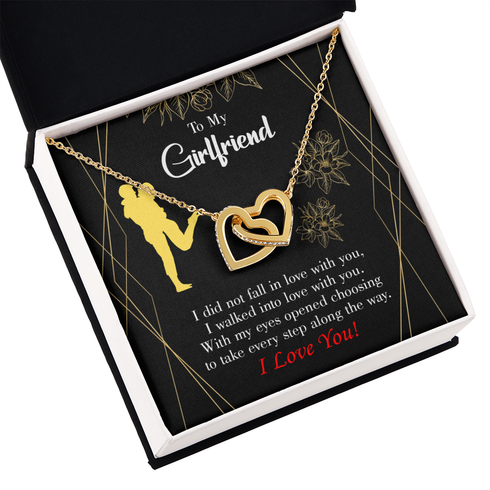 To My Girlfriend Walked Into Love Inseparable Necklace-Express Your Love Gifts