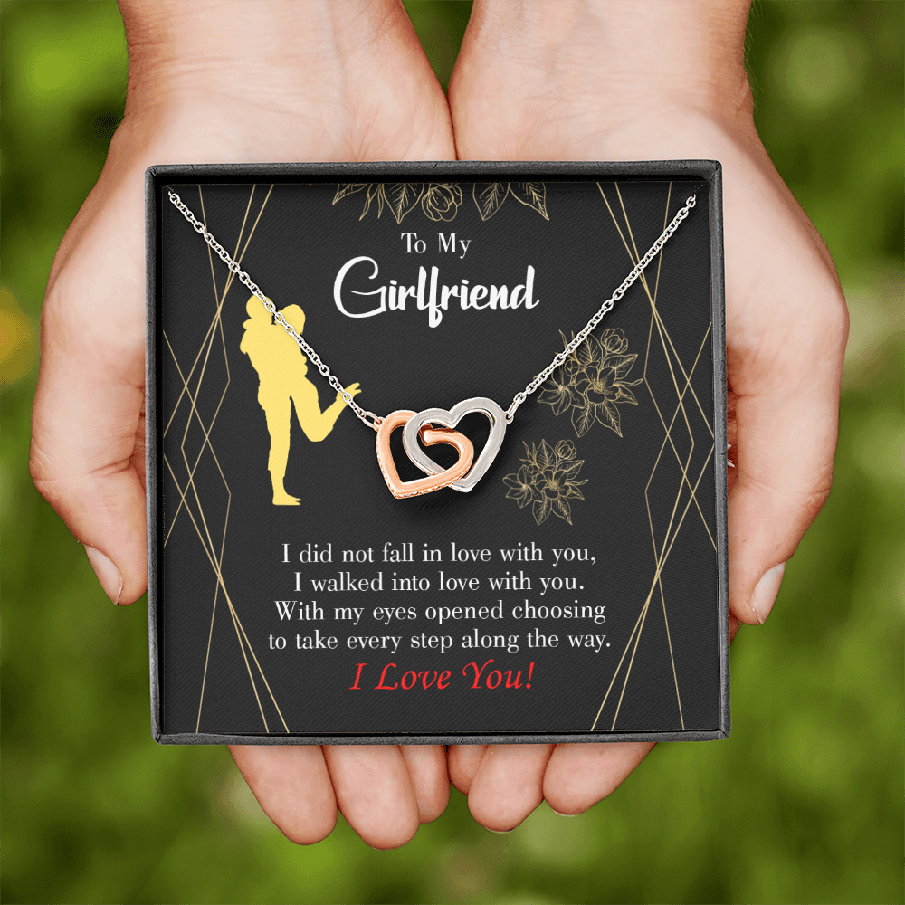 To My Girlfriend Walked Into Love Inseparable Necklace-Express Your Love Gifts
