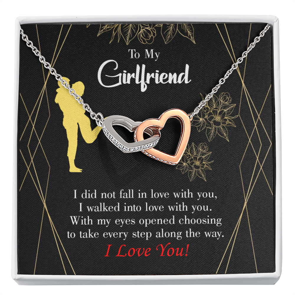 To My Girlfriend Walked Into Love Inseparable Necklace-Express Your Love Gifts