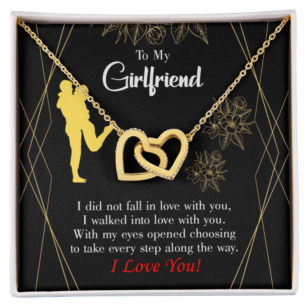 To My Girlfriend Walked Into Love Inseparable Necklace-Express Your Love Gifts