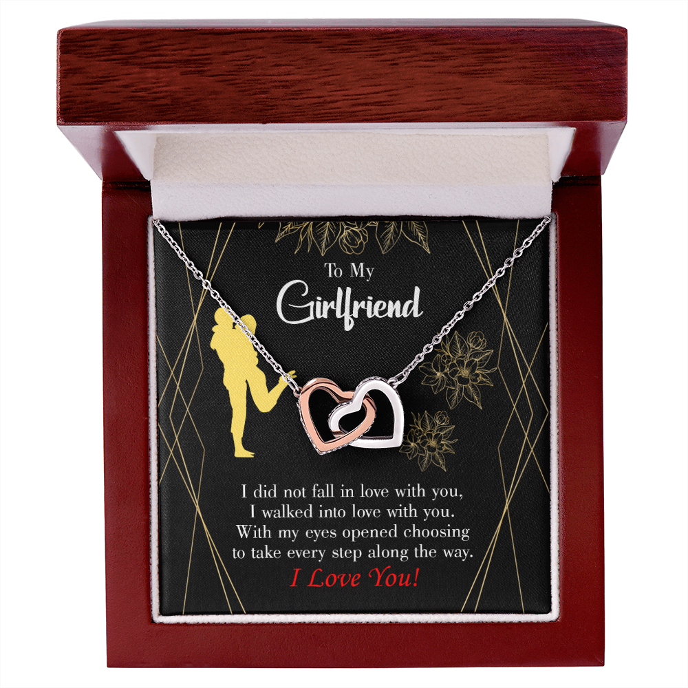 To My Girlfriend Walked Into Love Inseparable Necklace-Express Your Love Gifts