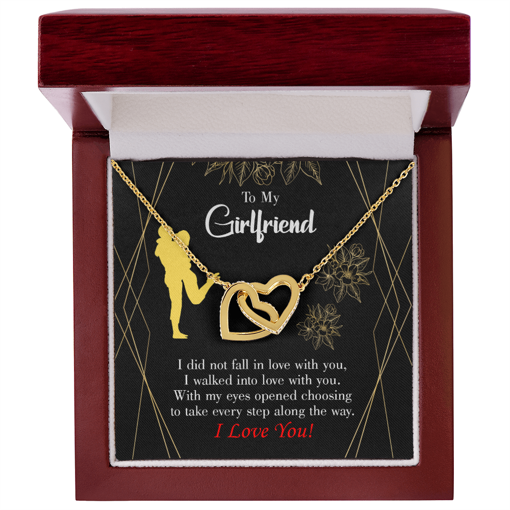 To My Girlfriend Walked Into Love Inseparable Necklace-Express Your Love Gifts