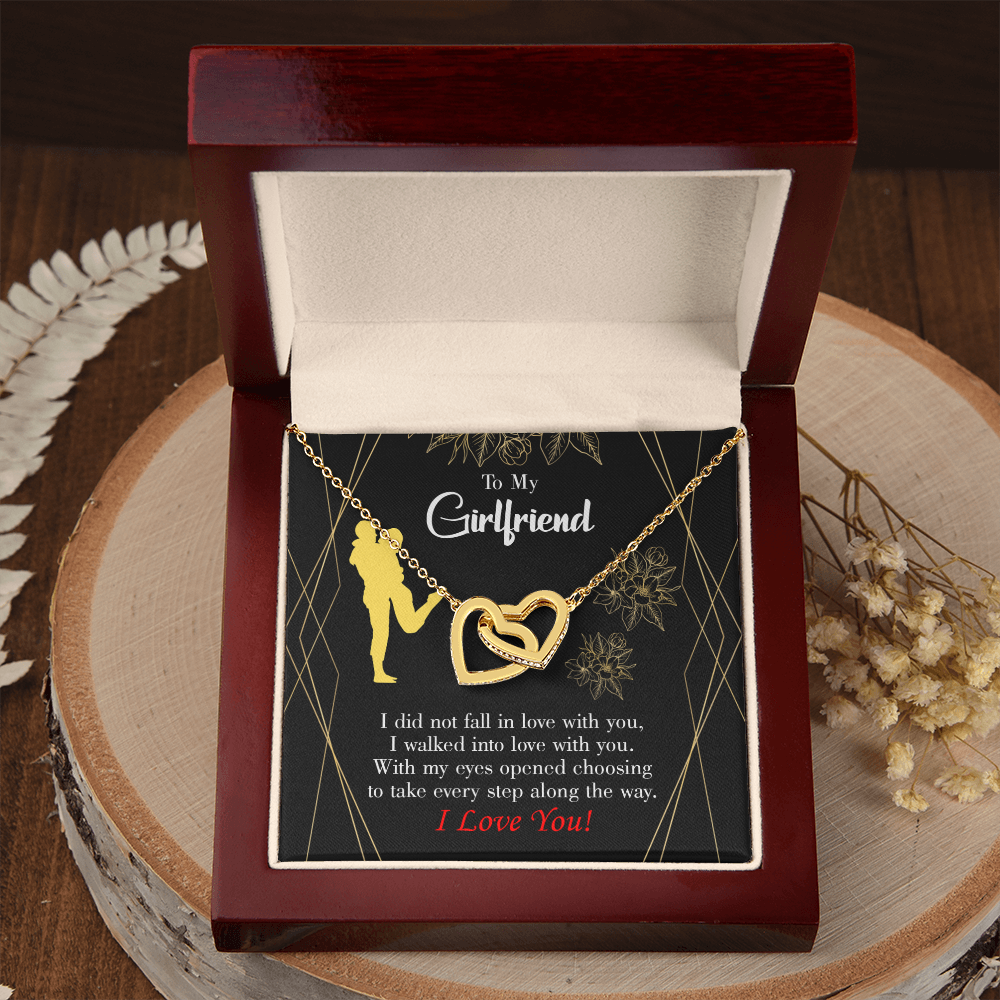 To My Girlfriend Walked Into Love Inseparable Necklace-Express Your Love Gifts