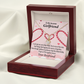 To My Girlfriend We'll Be Together Forever Alluring Ribbon Necklace Message Card-Express Your Love Gifts