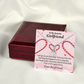 To My Girlfriend We'll Be Together Forever Alluring Ribbon Necklace Message Card-Express Your Love Gifts