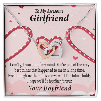 To My Girlfriend We'll Be Together Forever Inseparable Necklace-Express Your Love Gifts