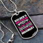 To My Girlfriend Welder's Girlfriend Necklace Stainless Steel or 18k Gold Dog Tag 24" Chain-Express Your Love Gifts