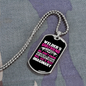 To My Girlfriend Welder's Girlfriend Necklace Stainless Steel or 18k Gold Dog Tag 24" Chain-Express Your Love Gifts