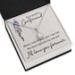 To My Girlfriend When I Look in Your Eyes Eternal Hope Necklace Message Card-Express Your Love Gifts