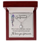 To My Girlfriend When I Look in Your Eyes Eternal Hope Necklace Message Card-Express Your Love Gifts