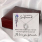 To My Girlfriend When I Look in Your Eyes Forever Necklace w Message Card-Express Your Love Gifts