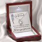 To My Girlfriend When I Look in Your Eyes Forever Necklace w Message Card-Express Your Love Gifts