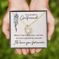 To My Girlfriend When I Look in Your Eyes Forever Necklace w Message Card-Express Your Love Gifts